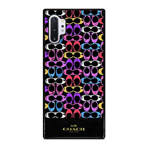 COACH NEW YORK COLORFULL PATTERN EMBLEM Samsung Galaxy Note 10 Plus Case Cover