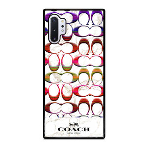 COACH NEW YORK COLORFULL PATTERN MARBLE Samsung Galaxy Note 10 Plus Case Cover