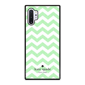 KATE SPADE NEW YORK LOGO GREEN CHEVRON PATTERN Samsung Galaxy Note 10 Plus Case Cover