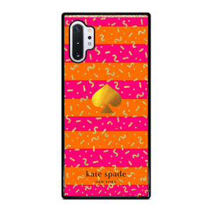 KATE SPADE NEW YORK YELLOW PINK STRIPES GLITTER Samsung Galaxy Note 10 Plus Case Cover