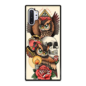 OWL STEAMPUNK ILLUMINATI TATTOO Samsung Galaxy Note 10 Plus Case Cover