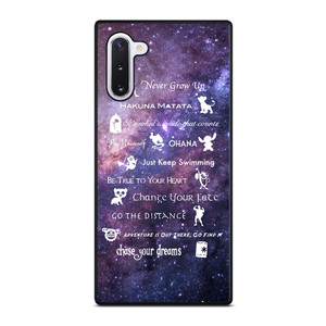 DISNEY LESSONS LEARNED MASH UP NEBULA Samsung Galaxy Note 10 Case Cover