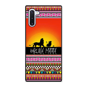 HAKUNA MATATA LION KING SUNSET AZTEC Samsung Galaxy Note 10 Case Cover