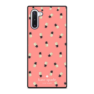 KATE SPADE NEW YORK LOGO PINK PINEAPPLES ICON Samsung Galaxy Note 10 Case Cover
