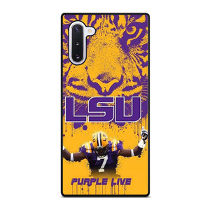 LSU TIGERS LOUISIANA STATE UNIVERSITY PURPLE LIVE Samsung Galaxy Note 10 Case Cover