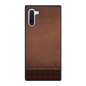 LV LOUIS VUITTON LOGO BROWN LEATHER BAG Samsung Galaxy Note 10 Case Cover