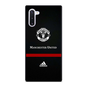 MANCHESTER UNITED FC LOGO FOOTBALL ADIDAS BLACK Samsung Galaxy Note 10 Case Cover