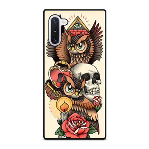 OWL STEAMPUNK ILLUMINATI TATTOO Samsung Galaxy Note 10 Case Cover