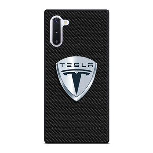 TESLA MOTORS EMBLEM CARBON Samsung Galaxy Note 10 Case Cover