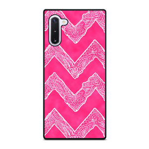 WHITE FLORAL PAISLEY CHEVRON PATTERN Samsung Galaxy Note 10 Case Cover