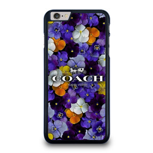 PURPLE FLOWERS COACH NEW YORK iPhone 6 / 6S Plus Case Cover