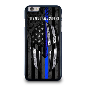 BLUE LINE POLICE WARRIOR iPhone 6 / 6S Plus Case Cover
