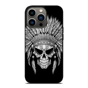 INDIAN FEATHER SKULL iPhone 13 Pro Case Cover