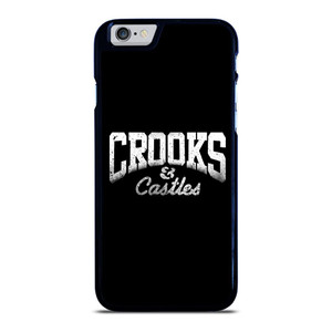 CROOKS AND CASTLES LOGO BLACK iPhone 6 / 6S Case Cover