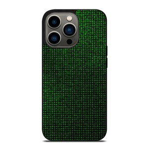GREEN BINARY CODE PATTERN iPhone 13 Pro Case Cover GREEN BINARY CODE PATTERN iPhone 13 Pro Case Cover