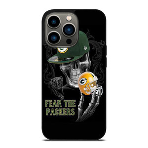 GREEN BAY PACKERS SKULL iPhone 13 Pro Case Cover