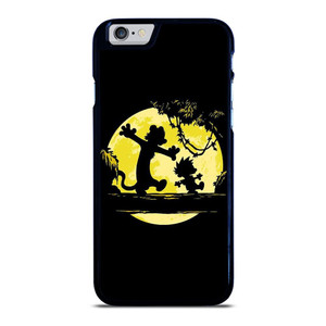 CALVIN AND HOBBES BLACK CARTOON iPhone 6 / 6S Case Cover