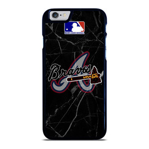 ATLANTA BRAVES BLACK MARBLE LOGO iPhone 6 / 6S Case Cover ATLANTA BRAVES BLACK MARBLE LOGO iPhone 6 / 6S Case Cover