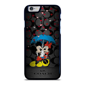COACH NEW YORK MICKEY MINNIE MOUSE UMBRELLA iPhone 6 / 6S Case Cover