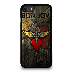 BON JOVI WOODEN LOGO iPhone SE 2020 Case Cover BON JOVI WOODEN LOGO iPhone SE 2020 Case Cover
