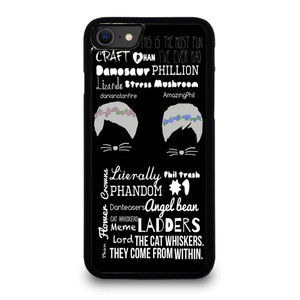 DAN AND PHIL QOTE iPhone SE 2020 Case Cover DAN AND PHIL QOTE iPhone SE 2020 Case Cover
