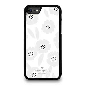 KATE SPADE GREY FLOWER iPhone SE 2020 Case Cover