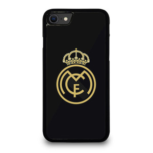 REAL MADRID CF LOGO BLACK iPhone SE 2020 Case Cover