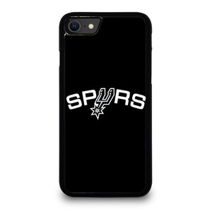 SAN ANTONIO SPURS LOGO BLACK iPhone SE 2020 Case Cover