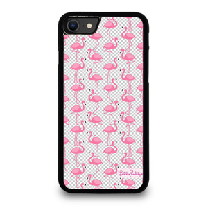 LILLY PULITZER FLAMINGO PATTERN iPhone SE Case Cover iPhone SE 2020 Case Cover