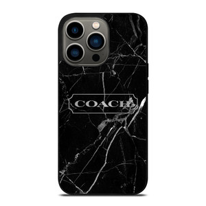 COACH NEW YORK SILVER MARBLE iPhone 13 Pro Case Cover