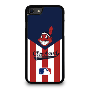 CLEVELAND INDIANS STRIPE LOGO iPhone SE 2020 Case Cover