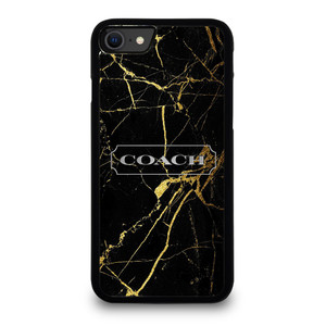 COACH NEW YORK GOLD MARBLE iPhone SE 2020 Case Cover