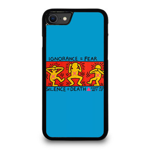 KEITH HARING FIGHT AIDS iPhone SE 2020 Case Cover