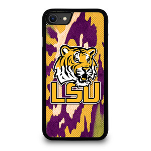 LSU TIGERS FOOTBALL HALFTONE iPhone SE 2020 Case Cover