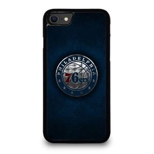 PHILADELPHIA 76ERS METAL LOGO iPhone SE 2020 Case Cover