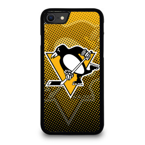 PITTSBURGH PENGUINS NHL HALFTONE iPhone SE 2020 Case Cover