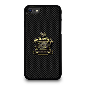 ROYAL ENFIELD VINTAGE LOGO CARBON iPhone SE 2020 Case Cover