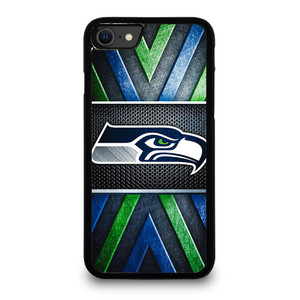 SEATTLE SEAHAWKS METAL LOGO iPhone SE 2020 Case Cover