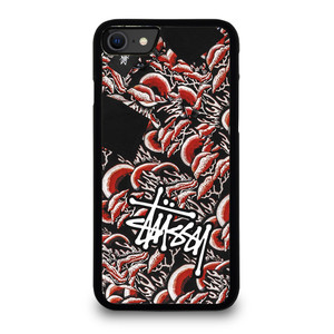 STUSSY CORAL PATTERN iPhone SE 2020 Case Cover