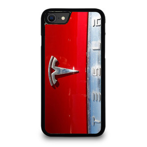 TESLA METAL EMBLEM iPhone SE 2020 Case Cover