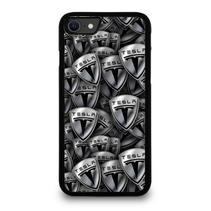 TESLA METAL LOGO COLLAGE iPhone SE 2020 Case Cover