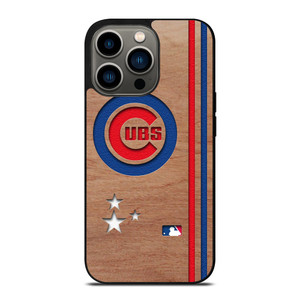 CHICAGO CUBS UBS MLB WOODEN LOGO iPhone 13 Pro Case Cover