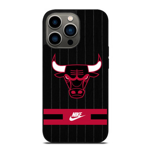 CHICAGO BULLS NIKE STRIPE iPhone 13 Pro Case Cover CHICAGO BULLS NIKE STRIPE iPhone 13 Pro Case Cover