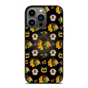 CHICAGO BLACKHAWKS COLLAGE LOGO iPhone 13 Pro Case Cover