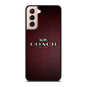 COACH NEW YORK LOGO LEATHER Samsung Galaxy S21 Case Cover COACH NEW YORK LOGO LEATHER Samsung Galaxy S21 Case Cover