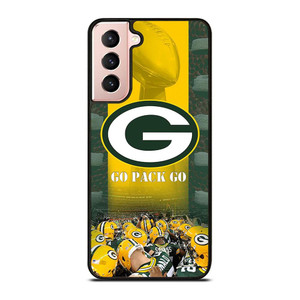 GREEN BAY PACKERS GO PACK GO Samsung Galaxy S21 Case Cover GREEN BAY PACKERS GO PACK GO Samsung Galaxy S21 Case Cover