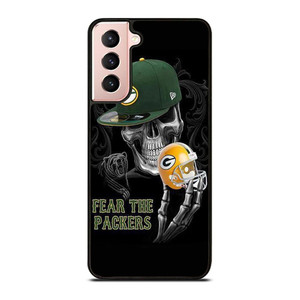 GREEN BAY PACKERS SKULL Samsung Galaxy S21 Case Cover GREEN BAY PACKERS SKULL Samsung Galaxy S21 Case Cover