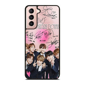 KPOP BTS LOVE PINK SIGNATURE Samsung Galaxy S21 Case Cover