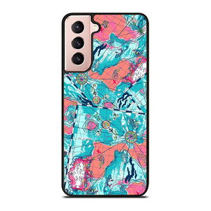 LILLY PULITZER MAP PATTERN Samsung Galaxy S21 Case Cover