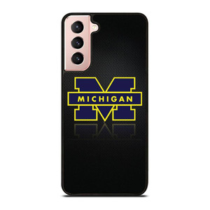 MICHIGAN WOLVERINES METAL LOGO Samsung Galaxy S21 Case Cover MICHIGAN WOLVERINES METAL LOGO Samsung Galaxy S21 Case Cover